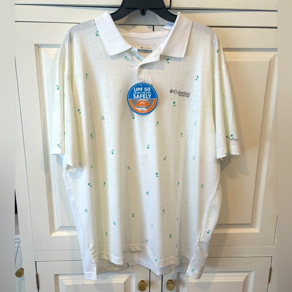NWT Men’s XL Columbia UPF 50 Offshore Polo